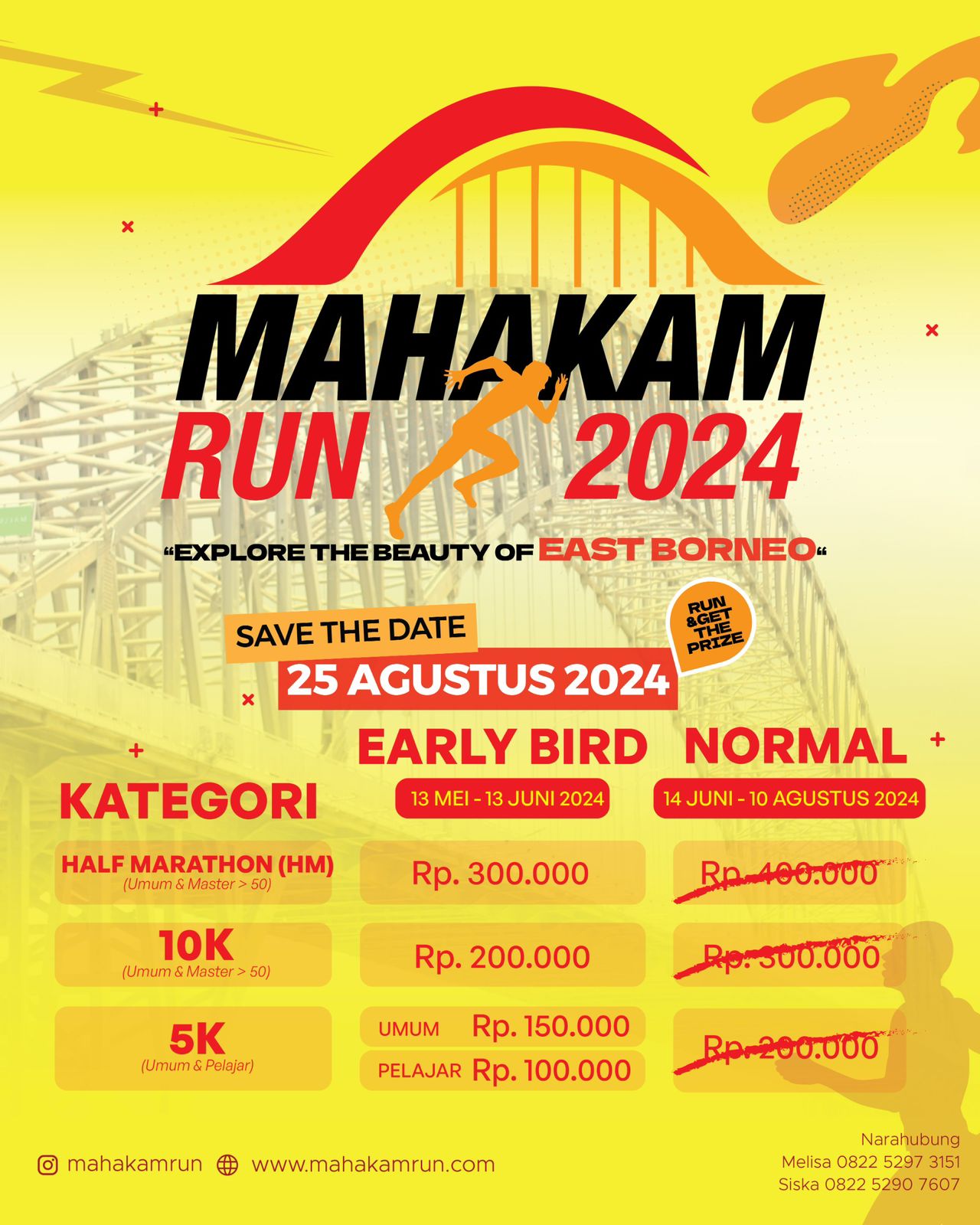 Harga Tiket Mahakam Run 2024